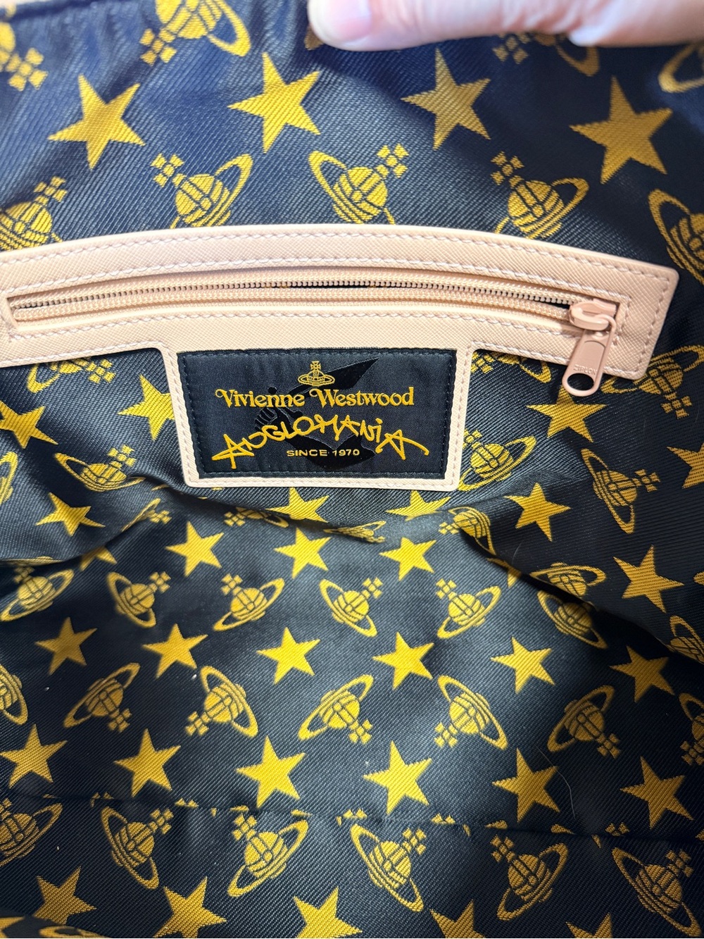 Vivienne Westwood Anglomania Blush Pink Leather Tote  **damaged/peeling -READ - Picture 12 of 16